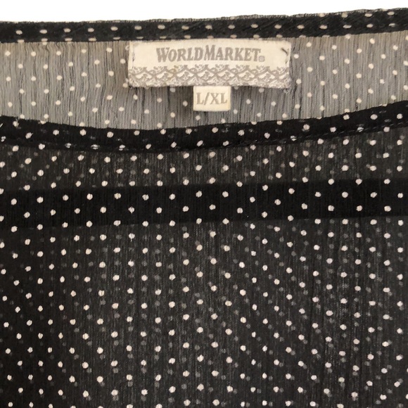 Vintage Polka Dot 3/4 Sleeve Blouse - Picture 2 of 11